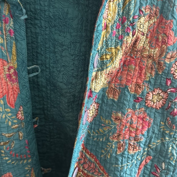 Appleseeds floral reversible jacket size small - Picture 3 of 5